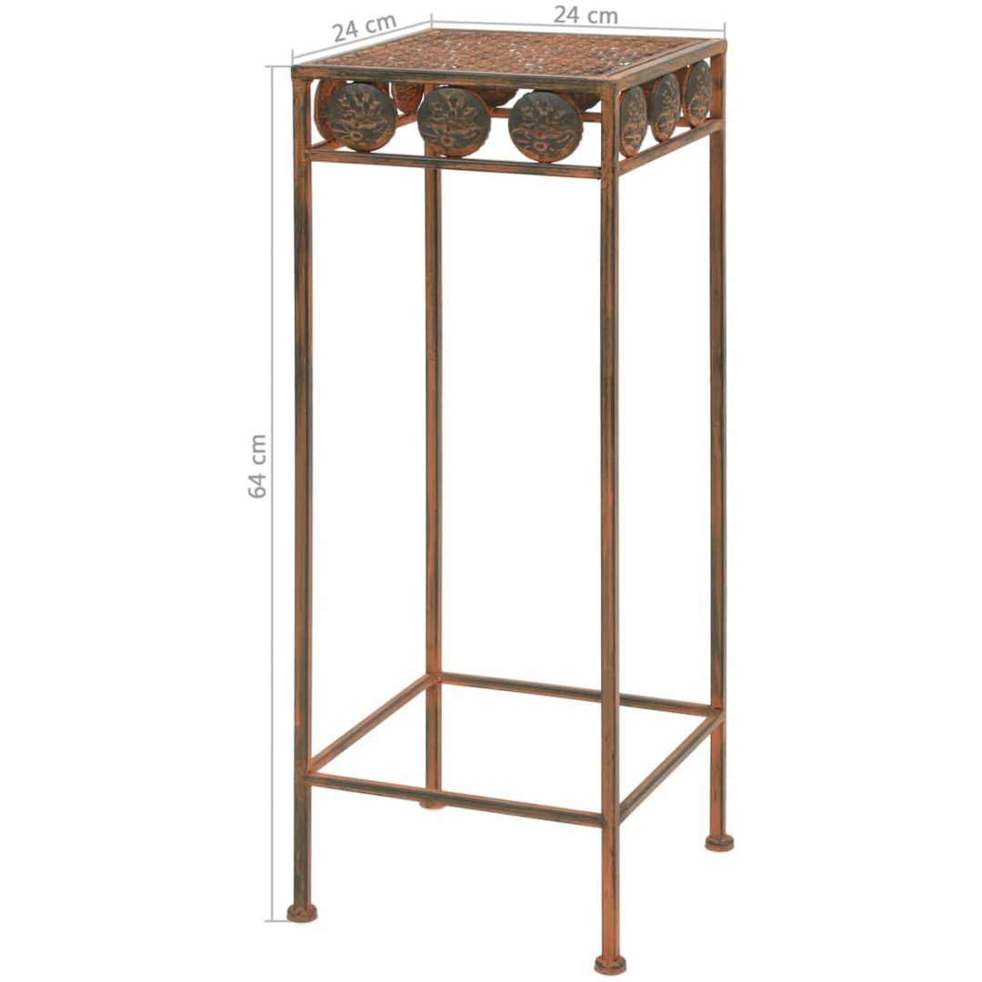 Växtstativ 3 delar vintage stil metall rostfärgade vidaXL – bild 9