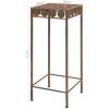 Växtstativ 3 delar vintage stil metall rostfärgade vidaXL – miniatyr 10