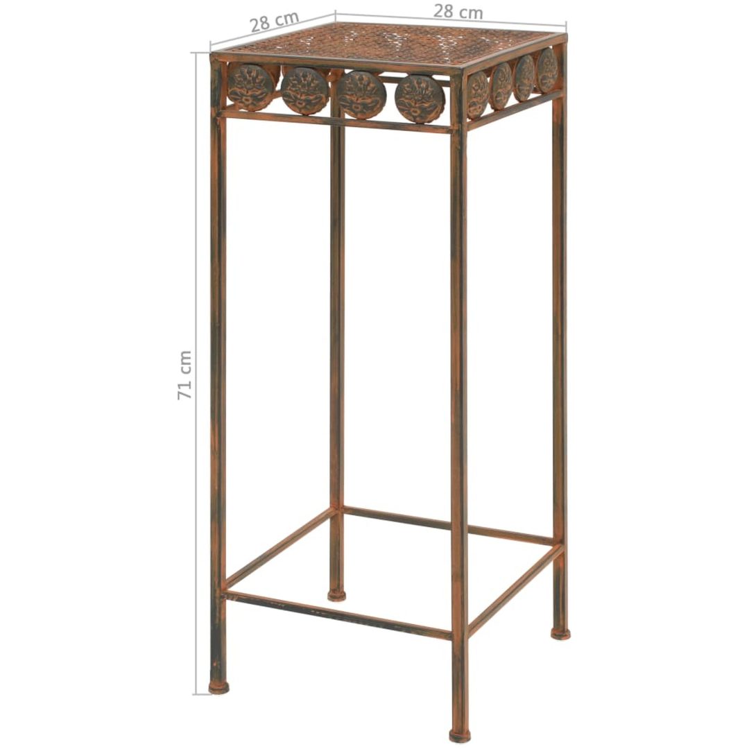 Växtstativ 3 delar vintage stil metall rostfärgade vidaXL – bild 10