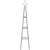 Växtstöd 2 st mörkgrön 35x35x195 cm järn vidaXL – miniatyr 2