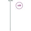 Växtstöd 20 st mörkgrön stål vidaXL 40 cm – miniatyr 2