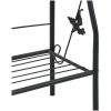 Växtstöd 3 hyllor svart 52x28x128 cm järn vidaXL – miniatyr 6