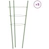 Växtstöd med 3 ringar 5 st grön 45 cm stål vidaXL 18 x 45 cm – miniatyr 2