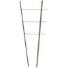 Växtstöd med 3 ringar 5 st grön 45 cm stål vidaXL 18 x 45 cm – miniatyr 6