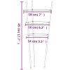 Växtstöd med 3 ringar 5 st grön 45 cm stål vidaXL 18 x 45 cm – miniatyr 8