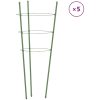 Växtstöd med 3 ringar 5 st grön 60 cm stål vidaXL 21.5 x 60 cm – miniatyr 2