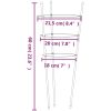 Växtstöd med 3 ringar 5 st grön 60 cm stål vidaXL 21.5 x 60 cm – miniatyr 8