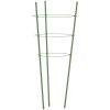 Växtstöd med 3 ringar 5 st grön 75 cm stål vidaXL 28 x 75 cm – miniatyr 4