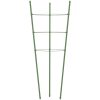 Växtstöd med 3 ringar 5 st grön 75 cm stål vidaXL 28 x 75 cm – miniatyr 5
