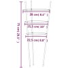 Växtstöd med 3 ringar 5 st grön 75 cm stål vidaXL 28 x 75 cm – miniatyr 8