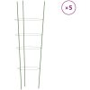 Växtstöd med 4 ringar 5 st grön 90 cm stål vidaXL 30 x 90 cm – miniatyr 2