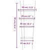 Växtstöd med 4 ringar 5 st grön 90 cm stål vidaXL 30 x 90 cm – miniatyr 8