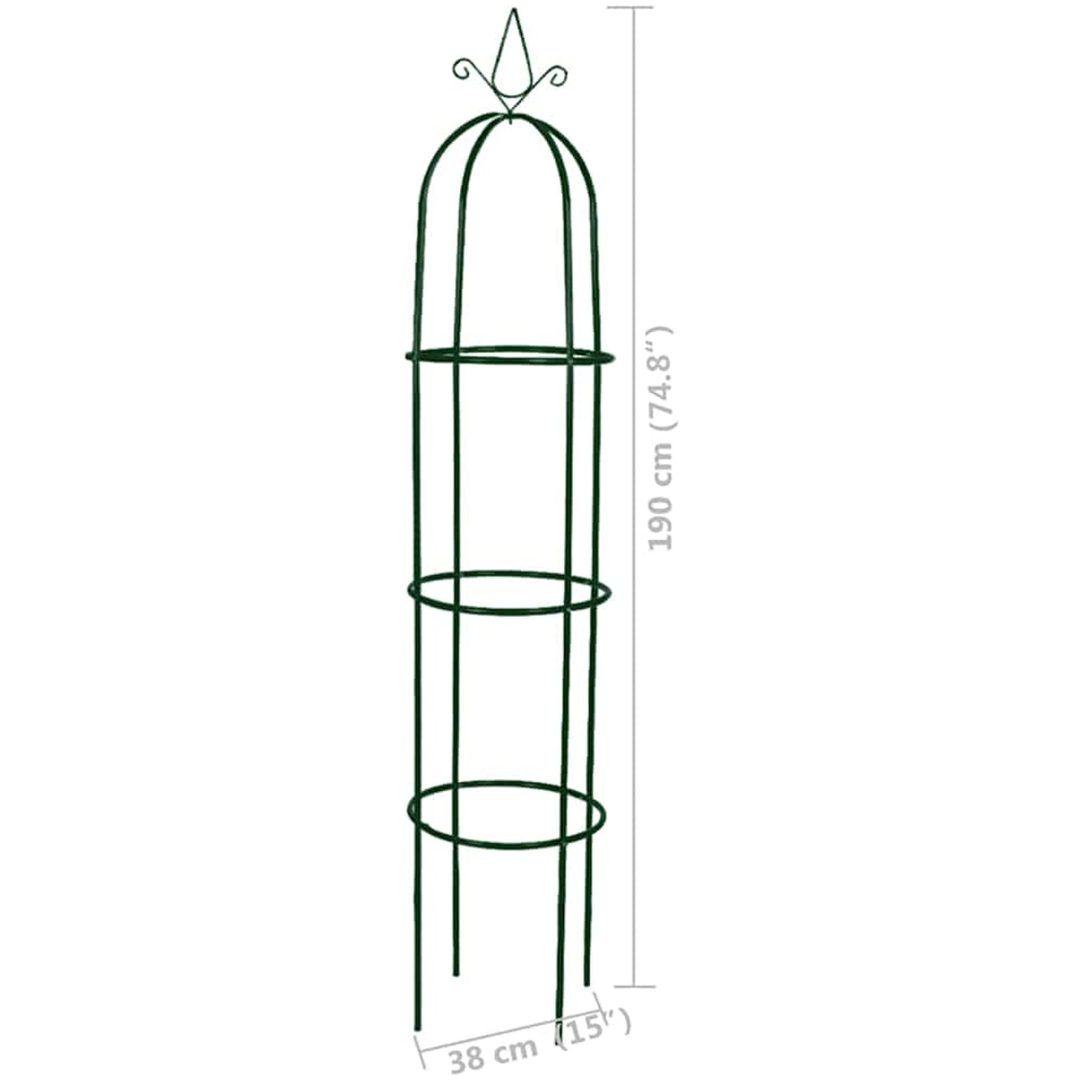 Växtstöd obelisk 2 st vidaXL – bild 7