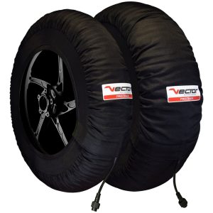 VECTOR Tire Warmers + Adapter France/Switzerland Programmable up to 99 ºC - PRO-TRACK - 120/165-17 - SM