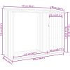 Vedskjul antracit 245x98x159 cm galvaniserat stål vidaXL – miniatyr 11