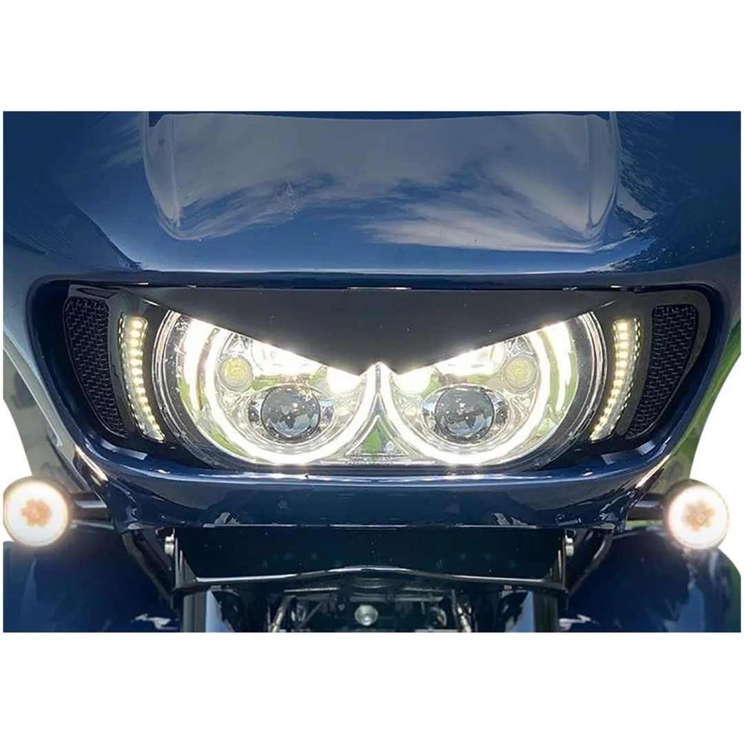 Ventilationsinsatser Led Genesis® 4 Dynamic För Road Glide® Rök/Svart CUSTOM DYNAMICS Ventilinsats – bild 2