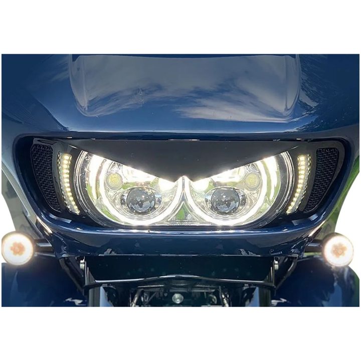 Ventilationsinsatser Led Genesis® 4 Dynamic För Road Glide® Rök/Svart CUSTOM DYNAMICS Ventilinsats – bild 2