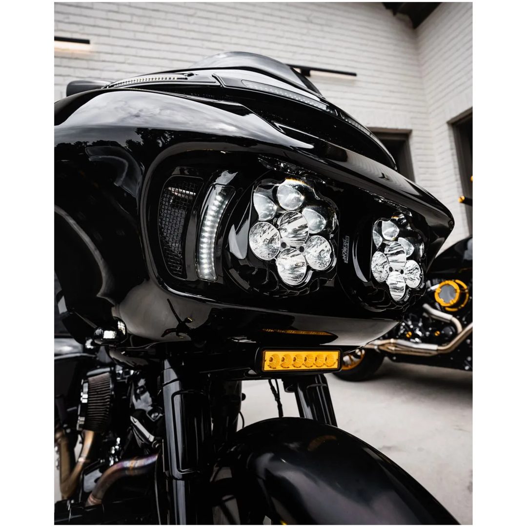 Ventilationsinsatser Led Genesis® 4 Dynamic För Road Glide® Rök/Svart CUSTOM DYNAMICS Ventilinsats – bild 3