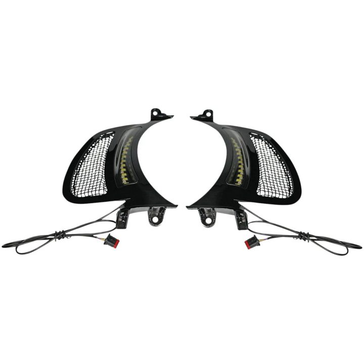 Ventilationsinsatser Led Genesis® 4 Dynamic För Road Glide® Rök/Svart CUSTOM DYNAMICS Ventilinsats – bild 7