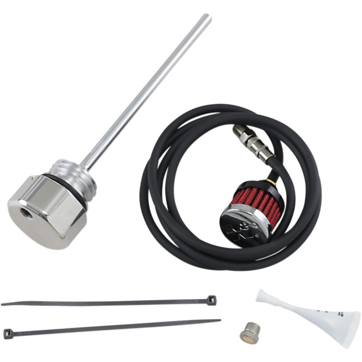 Ventilerad Oljesticka Polerad Silver FEULING PARTS Oljesticka – bild 2