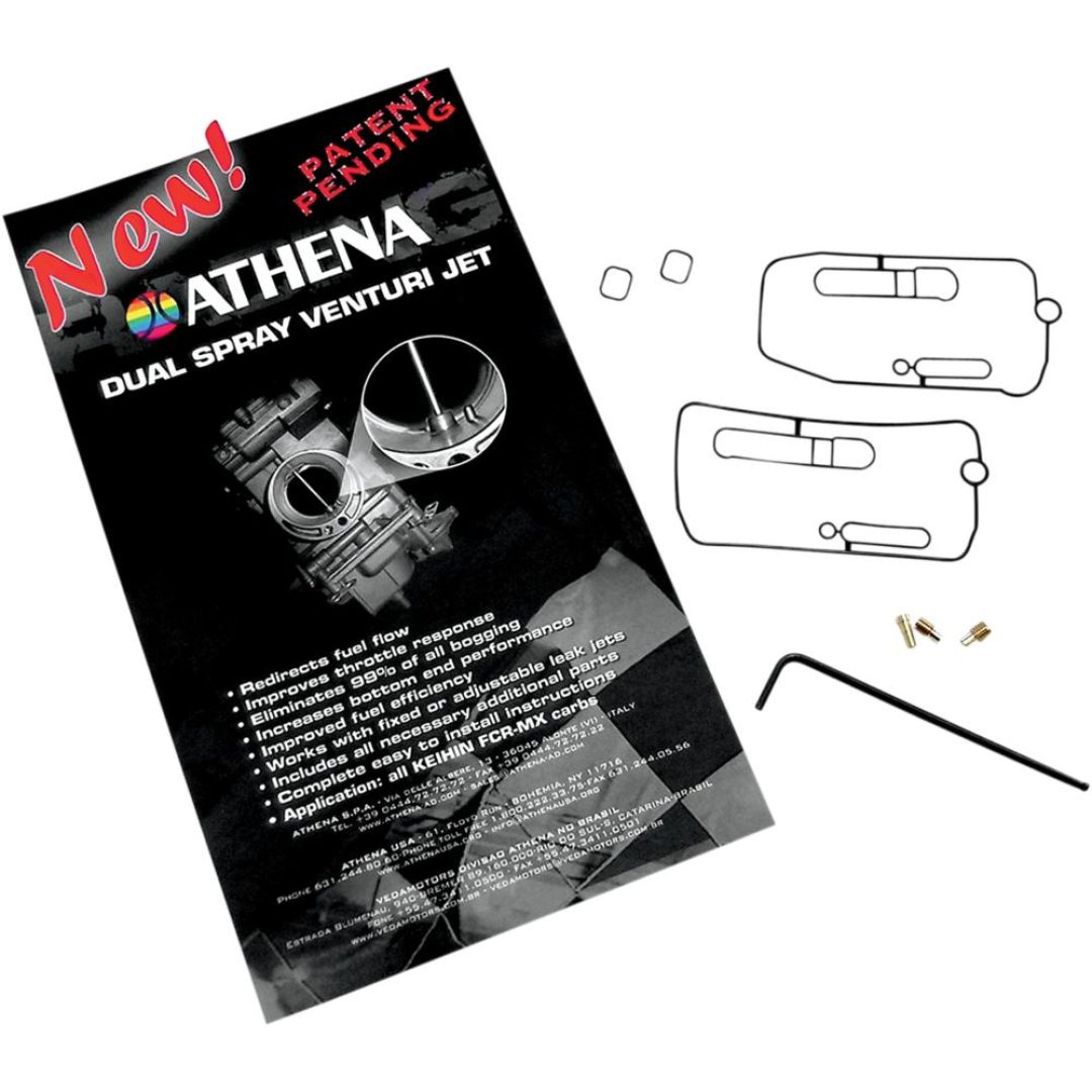 Venturimunstyckesats Dual Spray Svart/guld ATHENA