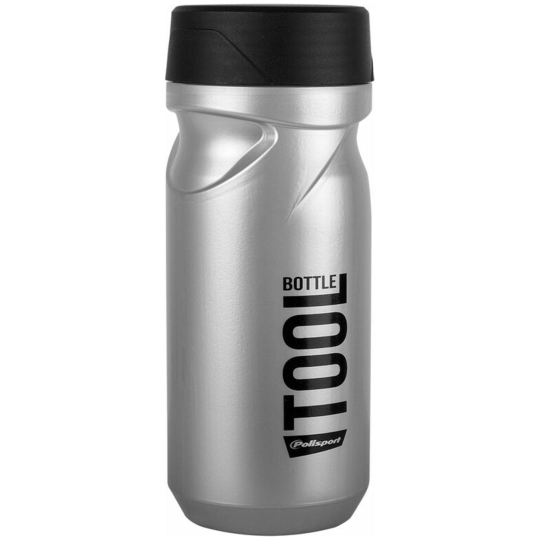 Verktygsflaska Silver 600ml Screw-on Kork Polisport