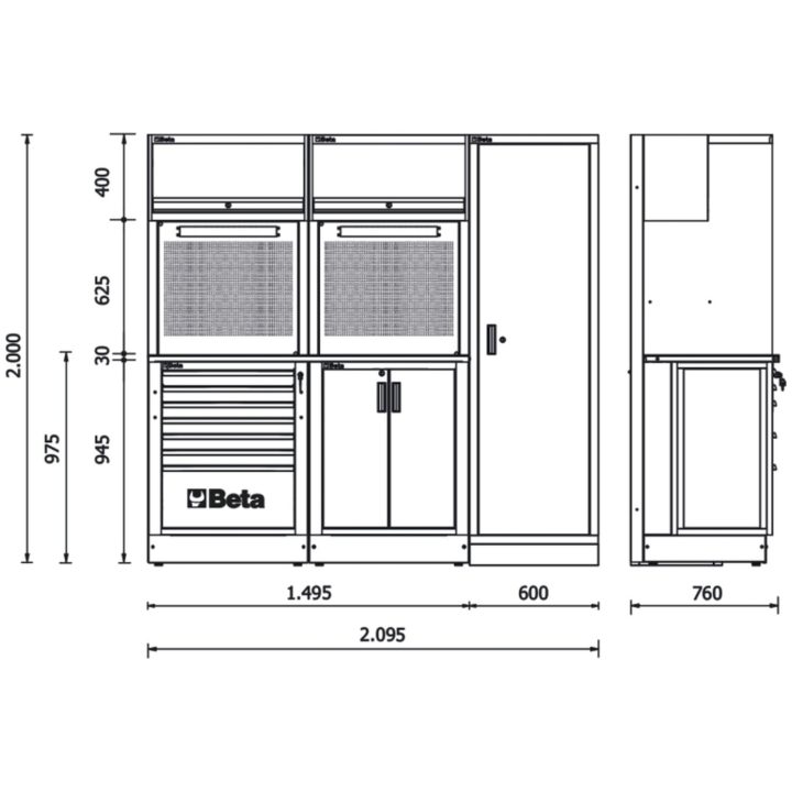 Verktygskombination 223 delar BETA – bild 2