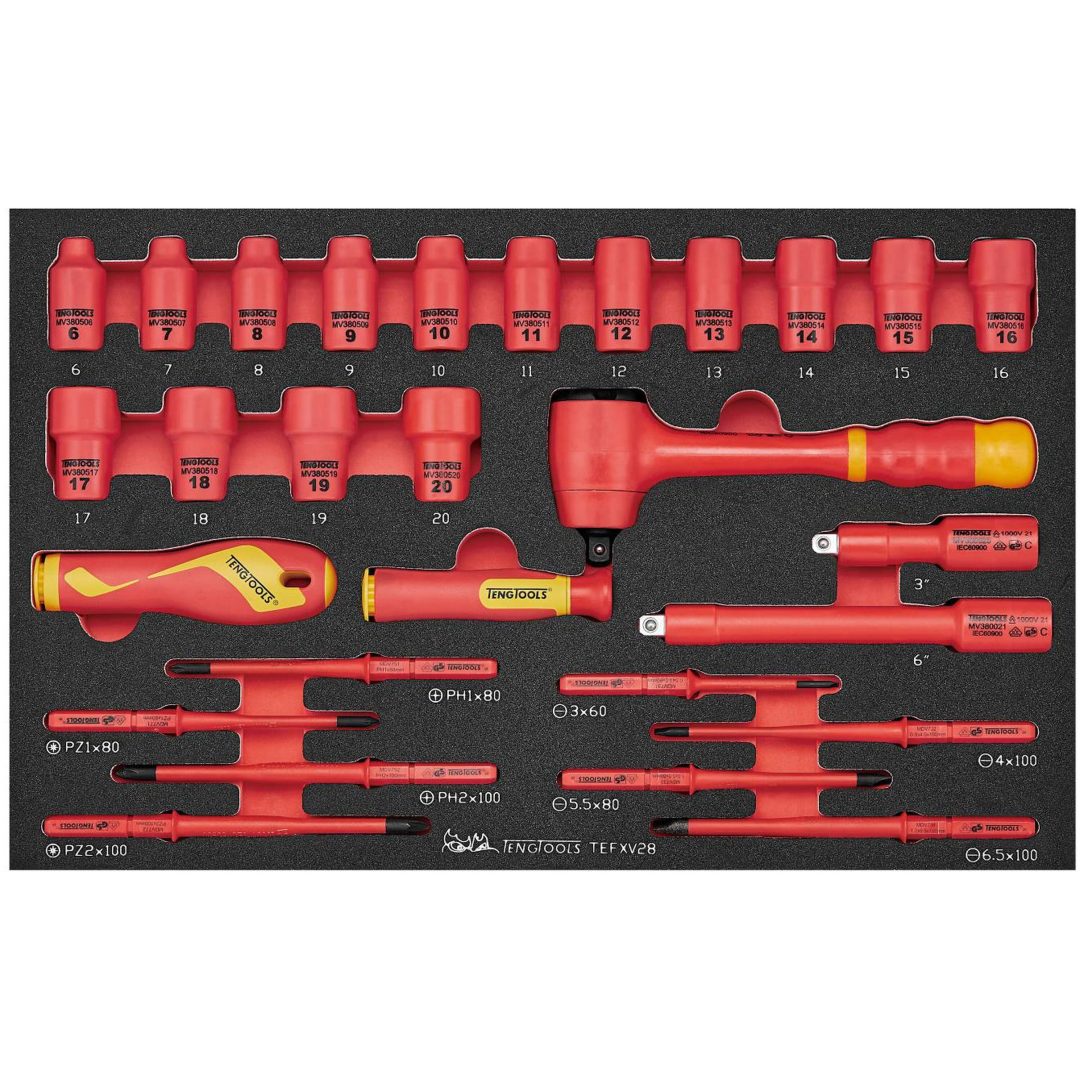 Verktygssats TEFXV28 1000 V Teng Tools