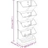 Vertikal trädgård 4 krukor antracit polypropylen vidaXL – miniatyr 8