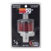 Vevhusventil Filter Standard Svart/Krom/Röd K & N 1/2" - 1 1/2" – miniatyr 2