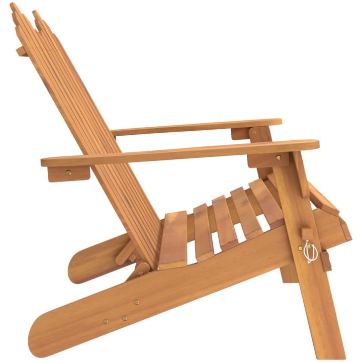 VidaXL Däckstol 126 cm massivt akaciaträ vidaXL – bild 4