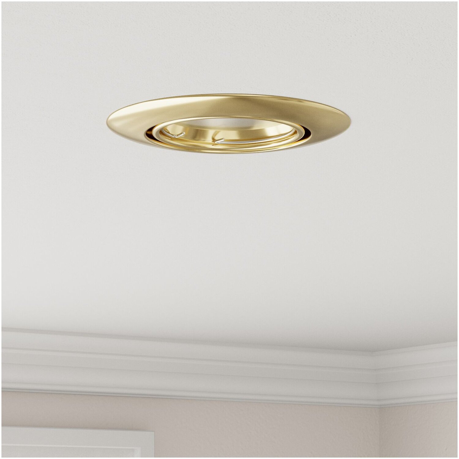 Lampor set vidaxl - Om 6 guld metall modern inbyggda 9 cm