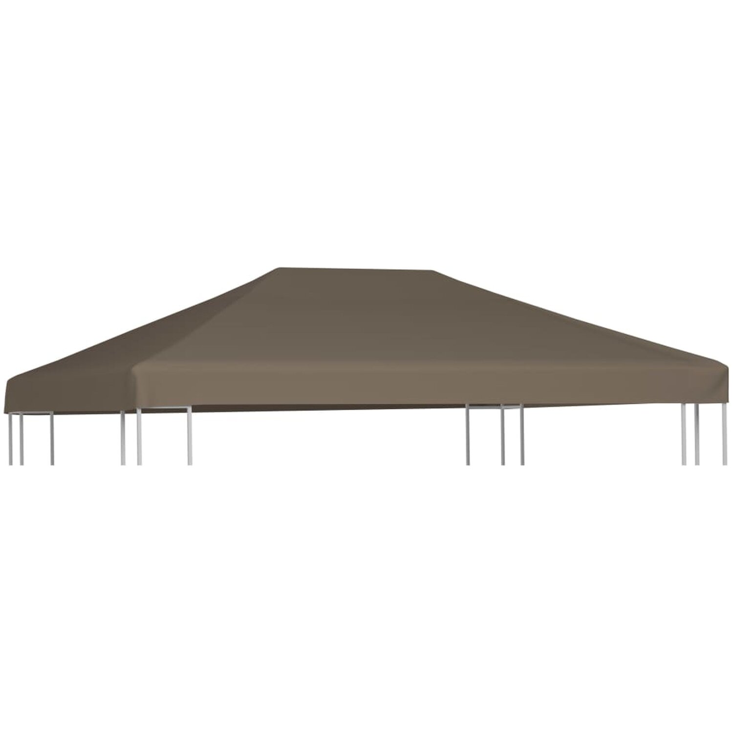 Paviljongtak vidaxl - 310 g m² taupe 3 x m mullvad polyester 100