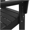 vikbar Adirondackstol Svart 74,5x80,5x90 cm HDPE vidaXL 74,5 x 80,5 x 92 cm – miniatyr 7