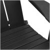 vikbar Adirondackstol Svart 74,5x80,5x90 cm HDPE vidaXL 74,5 x 80,5 x 92 cm – miniatyr 8