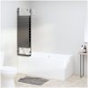Vikbar duschvägg 3 paneler ESG svart vidaXL 130 x 130 cm – miniatyr 3