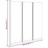 Vikbar duschvägg 3 paneler ESG svart vidaXL 130 x 130 cm – miniatyr 8