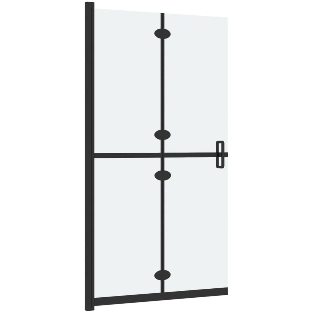 Vikbar duschvägg med frostat ESG-glas vidaXL 70 x 190 cm – bild 4