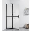Vikbar duschvägg med frostat ESG-glas vidaXL 70 x 190 cm – miniatyr 1