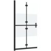 Vikbar duschvägg med halvfrostat ESG-glas vidaXL 70 x 190 cm – miniatyr 4