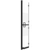 Vikbar duschvägg med halvfrostat ESG-glas vidaXL 70 x 190 cm – miniatyr 6