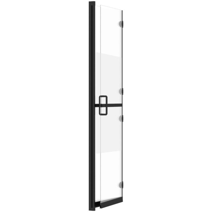 Vikbar duschvägg med halvfrostat ESG-glas vidaXL 70 x 190 cm – bild 6