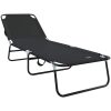 vikbar solstol 2 st portabel svart 600D Oxford tyg vidaXL Standard – miniatyr 4