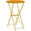 Vikbart Bistrobord Senapsgul 50x71 cm Pulverlackerad Stål vidaXL 50 x 50 x 71 cm – miniatyr 6