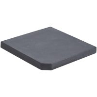 Viktplatta för parasoll svart granit fyrkantig 25 kg vidaXL