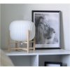 Vinda Bordlampa, Stor, Trä/vit ANETA HOME Sockel E27 Trä /Vit – miniatyr 6