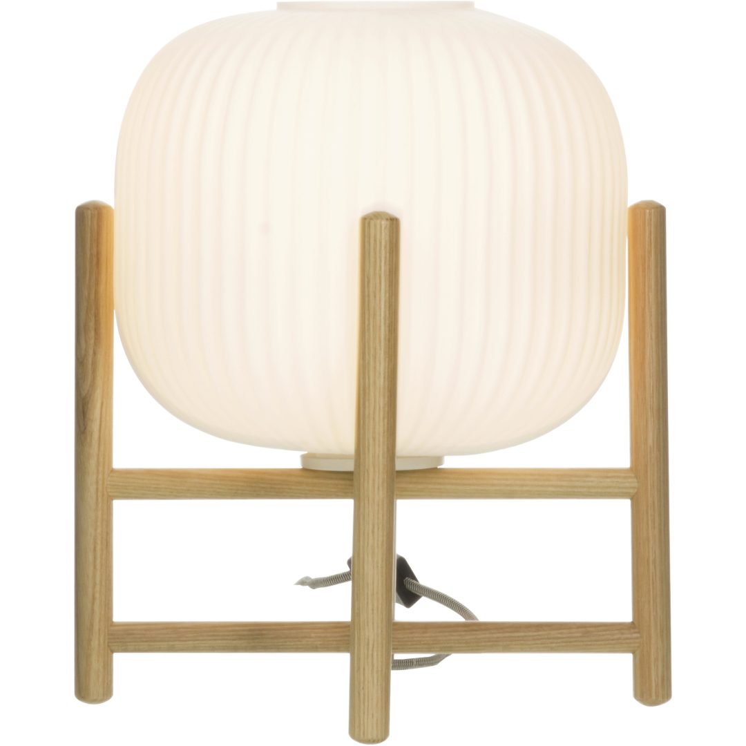 Vinda Bordlampa, Stor, Trä/vit ANETA HOME Sockel E27 Trä /Vit