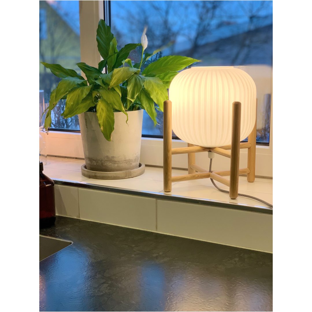 Vinda Bordlampa, Trä/vit ANETA HOME Sockel E27 – bild 4