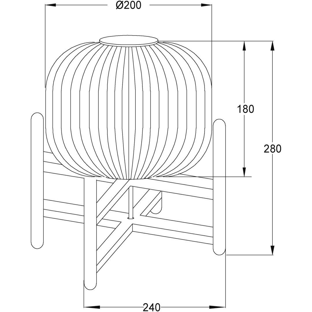 Vinda Bordlampa, Trä/vit ANETA HOME Sockel E27 – bild 7