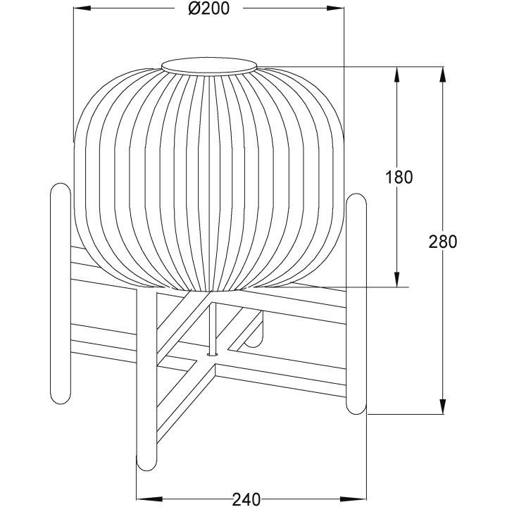 Vinda Bordlampa, Trä/vit ANETA HOME Sockel E27 – bild 7